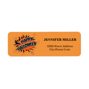 Happy Halloween Label