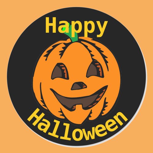 Happy Halloween Laughing Pumpkin 20 Stickers