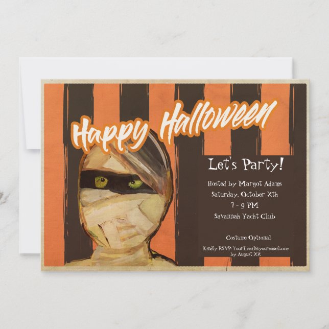 Happy Halloween - Let's Party! Invitation (Front)