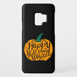 Happy Halloween lettering on carved pumpkin Case-Mate Samsung Galaxy S9 Case