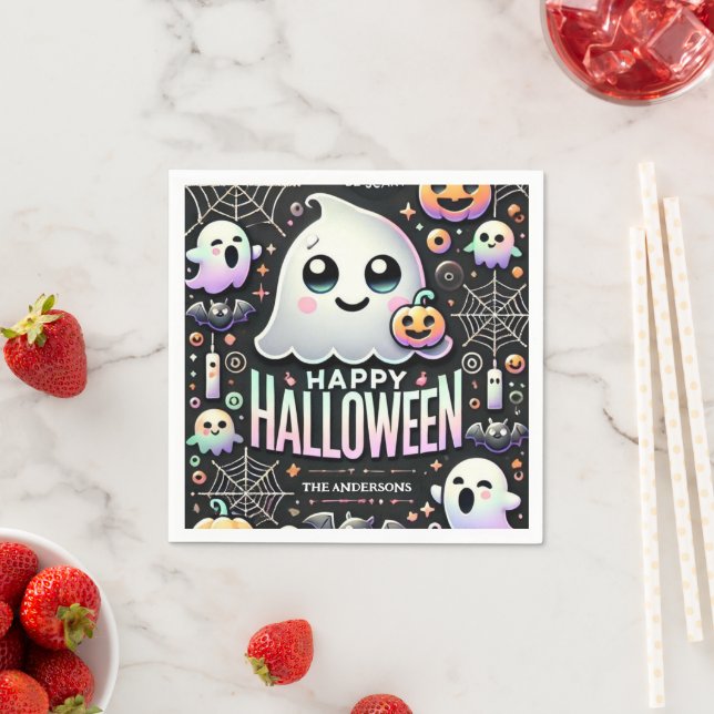 Happy Halloween Little Boo Halloween  Napkins (Insitu)