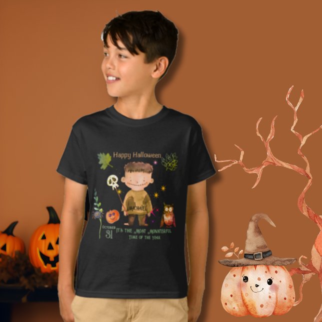 Happy Halloween Little Monster T-Shirt (Happy Halloween Little Monster T-Shirt)