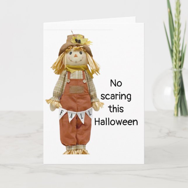 HAPPY HALLOWEEN "LITTLE ONE" NO SCARING! CARD (Front)