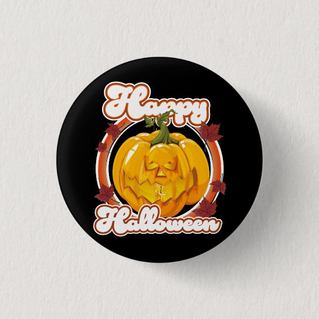 Happy Halloween logo Button (Front)