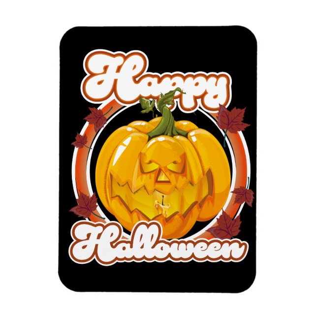 Happy Halloween logo Magnet (Vertical)