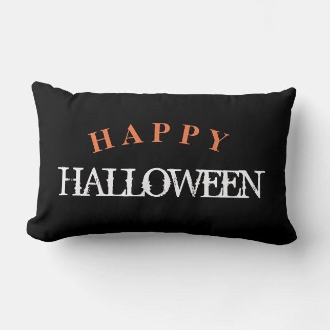 HAPPY HALLOWEEN LUMBAR PILLOW (Front)