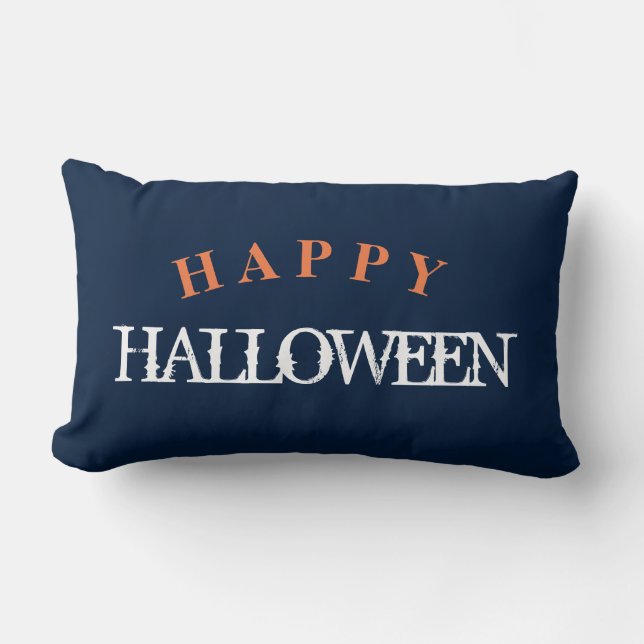 HAPPY HALLOWEEN LUMBAR PILLOW (Front)