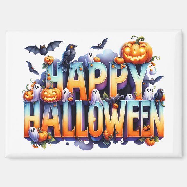 Happy Halloween Magnet (Front)