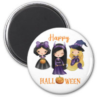 Happy Halloween magnet Girl Spooky princess magnet