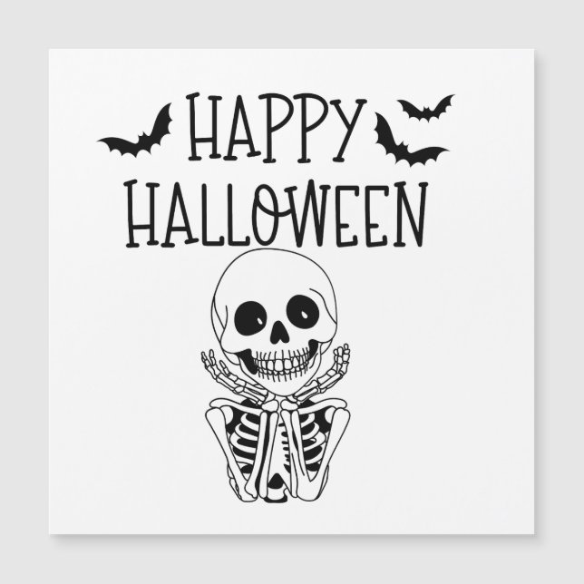 Happy Halloween Magnetic Card (Front)