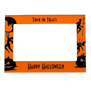 Happy Halloween Memories Fridge Magnet Photo Frame