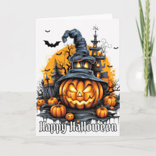 Happy Halloween Mischievous Pumpkin Card