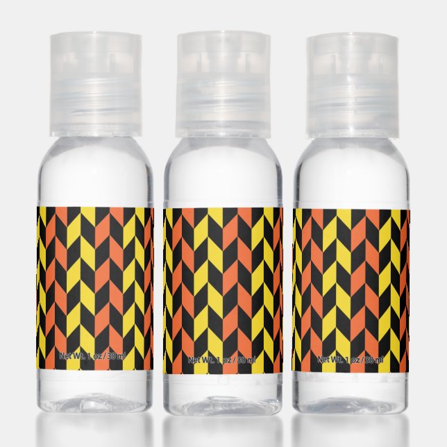 Happy Halloween | Modern Geometric Pattern Hand Sanitizer (Set)