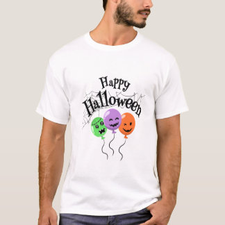 Happy Halloween Monster & Pumpkin Balloons T-Shirt