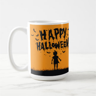 Happy Halloween:Mug with Mysterious Silhouette Coffee Mug