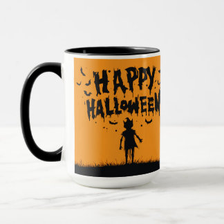 Happy Halloween:Mug with Mysterious Silhouette Mug
