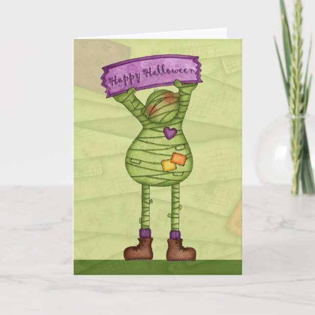Happy Halloween Mummy - Greeting Card (Front)