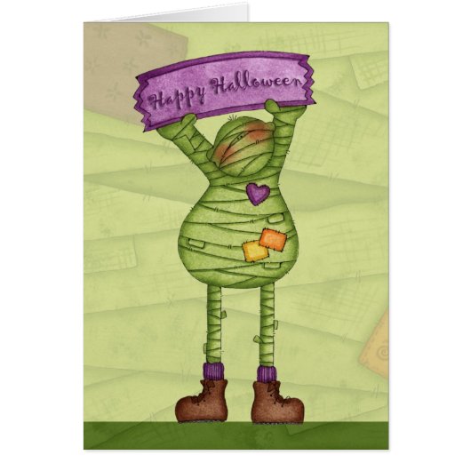 Happy Halloween Mummy - Greeting Card (Front)
