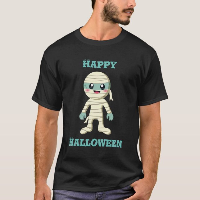 Happy Halloween Mummy T-Shirt (Front)
