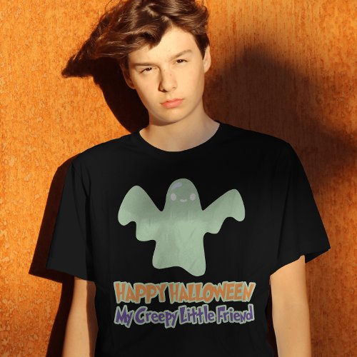 Happy Halloween My Creepy Little Friend Kids T_Shirt