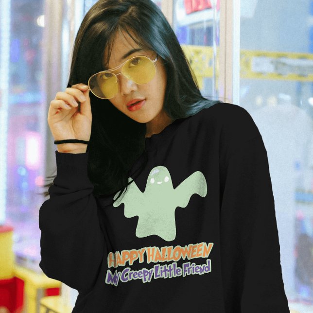 Happy Halloween My Creepy Little Friend T-Shirt (This Halloween, haunt in high fashion. Boujee ghosts only.)