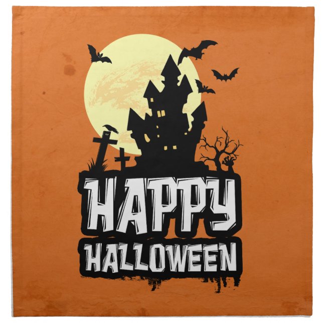 Happy Halloween Napkin (Front)