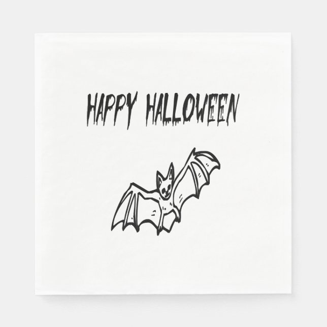 happy halloween napkins (Front)
