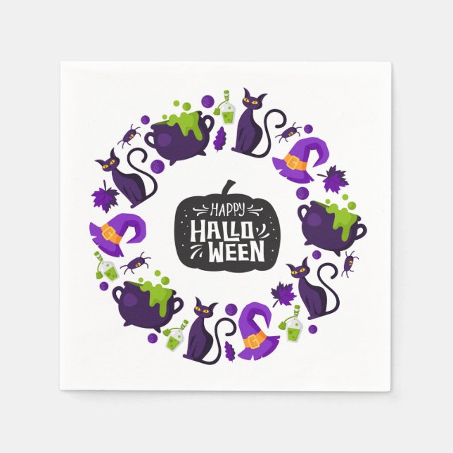 Happy Halloween Napkins (Front)