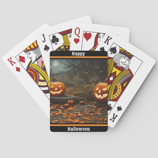 Happy Halloween Night Collection Poker Cards (Back)