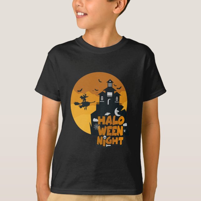 Happy Halloween Night costume for Boys T-Shirt (Front)