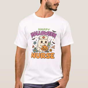 Happy Halloween Nurse Shirt Cute Spooky Medical W