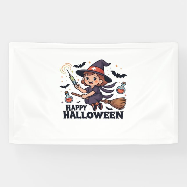Happy Halloween Nurse Shirt – Spooky Cute Medical  Banner (Horizontal)