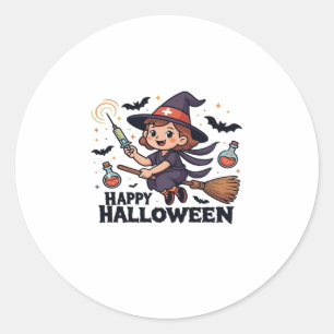 Happy Halloween Nurse Shirt � Spooky Cute Medical Classic Round Sticker