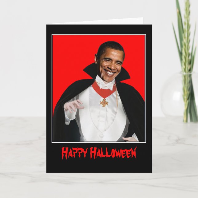 Happy Halloween Obama Card (Front)