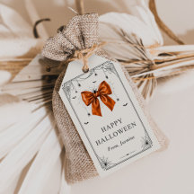 Happy Halloween Orange Bow