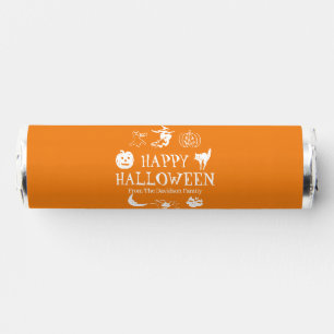 Happy Halloween orange spooky funny cute custom Breath Savers® Mints