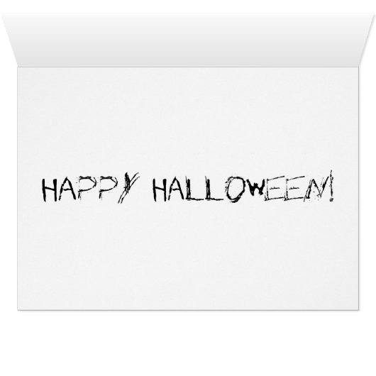 Happy Halloween Owl Card (Inside Horizontal (Bottom))
