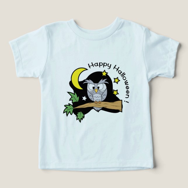 Happy Halloween Owl Toddler T-shirt (Design Front)