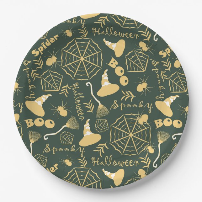 Happy Halloween Paper Plates (Front)