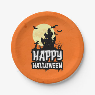 Happy Halloween Paper Plates