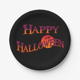 Happy Halloween Paper Plates