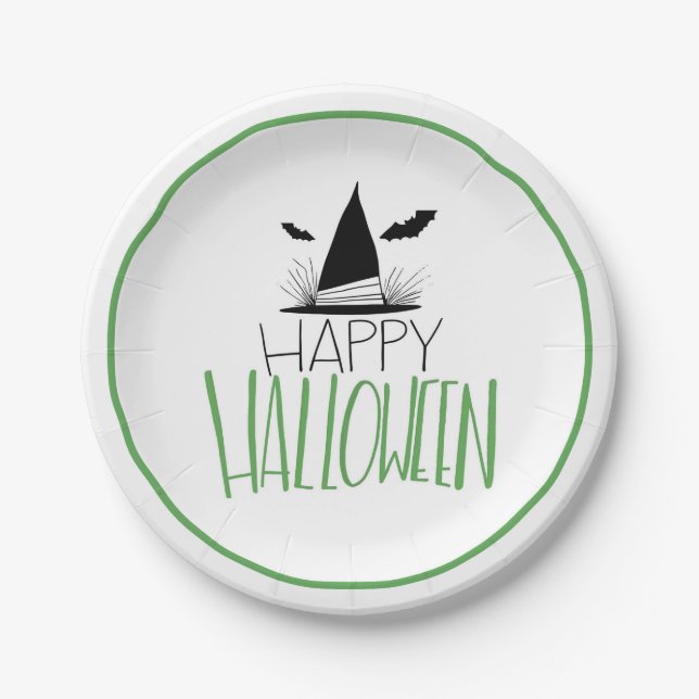 Happy Halloween Paper Plates (Front)