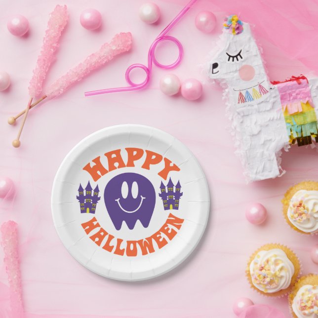 Happy Halloween Paper Plates (Party)