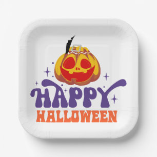 Happy Halloween Paper Plates