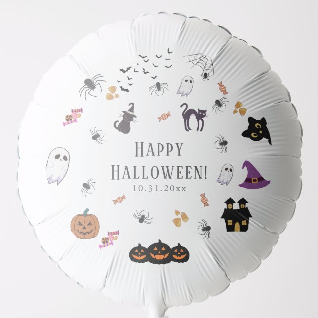 Happy Halloween Party Balloon (Front)