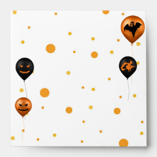 Happy Halloween Party Balloons Envelope