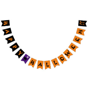 Happy Halloween Party Bunting Flags