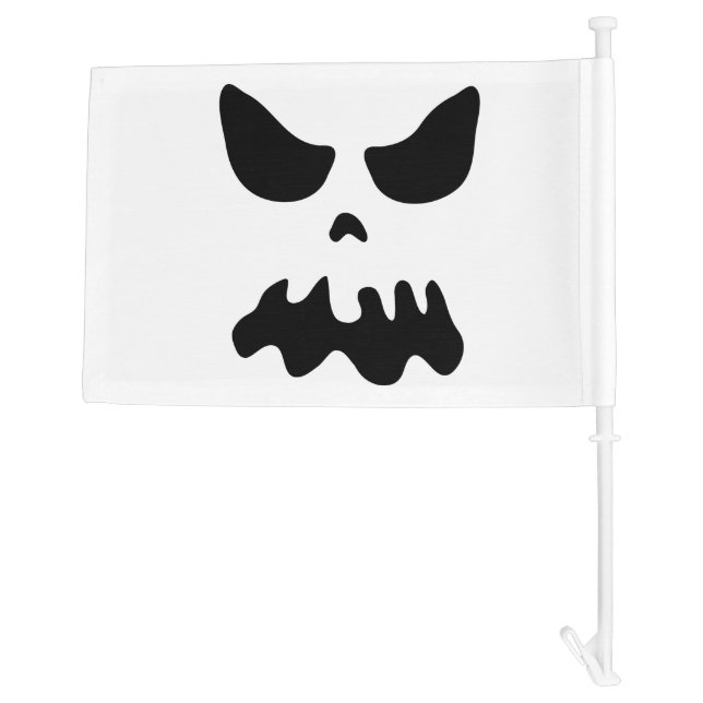Happy Halloween party car window flags with skull (Back)