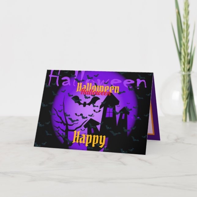 Happy Halloween Party Card (Front)