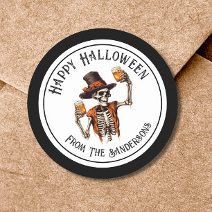 Happy Halloween Party Classic Round Sticker